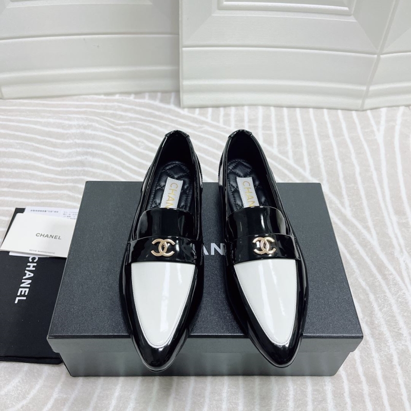 Ch*el leather shoes